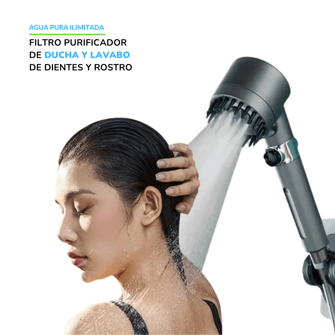Filtro Purificador de Agua WaterPro para Ducha y Lavabo