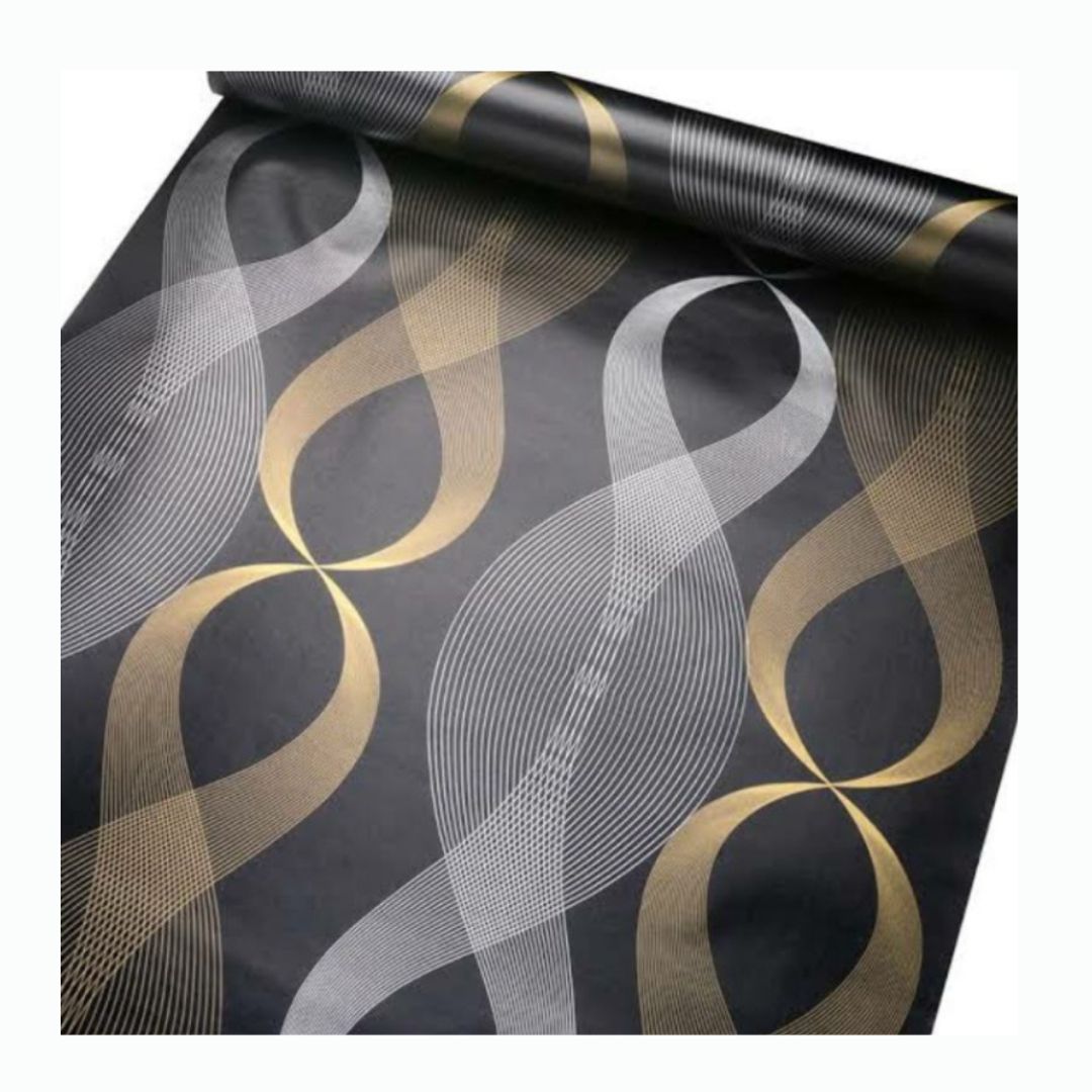 Papel Tapiz Autoadhesivo Elegant Black10 MTS x 45CM -T45