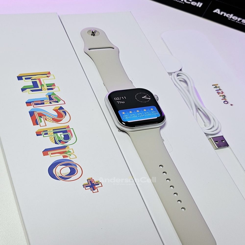 Smartwatch H12 Pro Plus 4GB Rom Serie 9 Color Beige - Promart