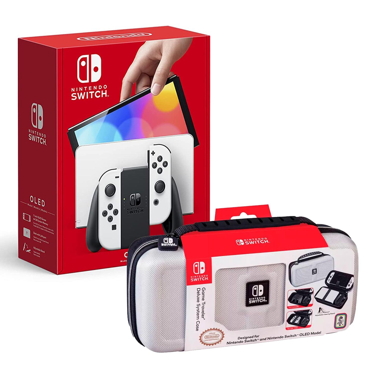 Consola Nintendo Switch Modelo Oled Blanco + Estuche 1680 Blanco