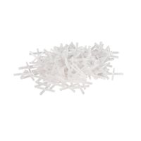 Cruceta de PVC Qep 1mm 500 Unid Blanco Accesorio para Instalación de Cerámicos