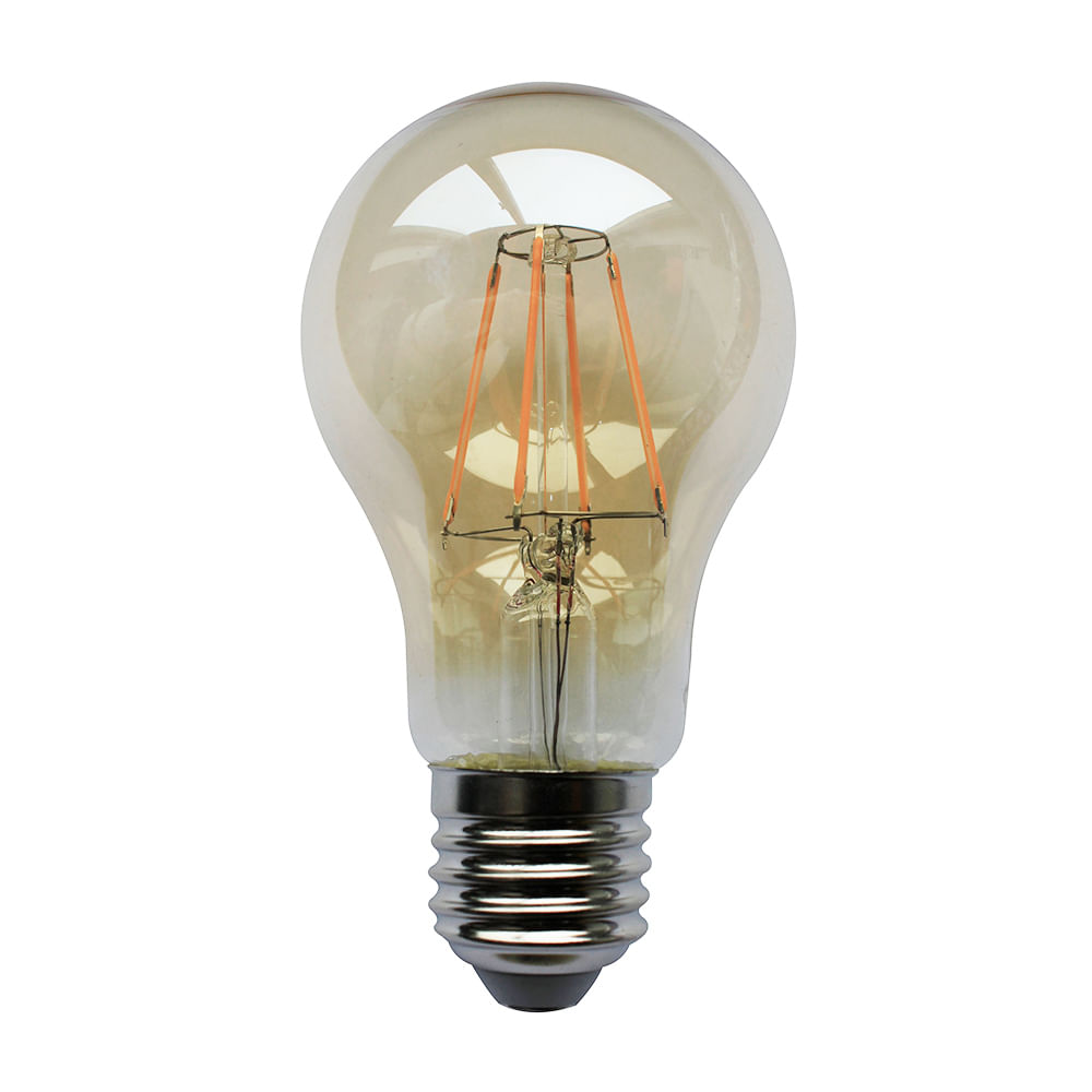 Foco LED Vintage Bulbo 5.5W Ambar Vidrio E27 Orange