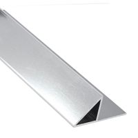 Borde Diagonal Aluminio Brillante 12.5mm x 240cm Kantu