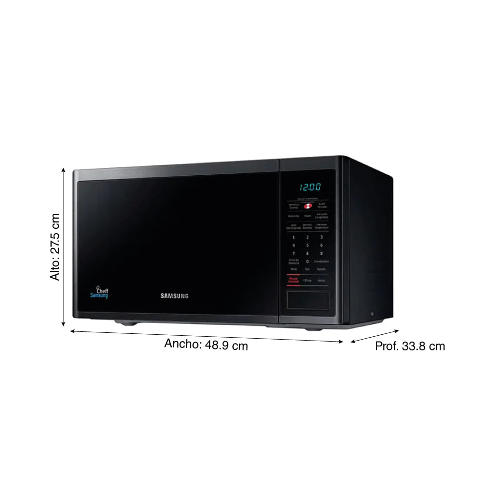 Horno Microondas Samsung 23 Litros Espejo MS23J5133AG/PE - Promart