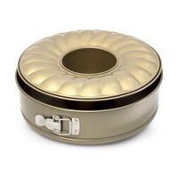 Molde Circular de Acero al Carbono Ilko Doble Fondo Non Stick Gold 26cm
