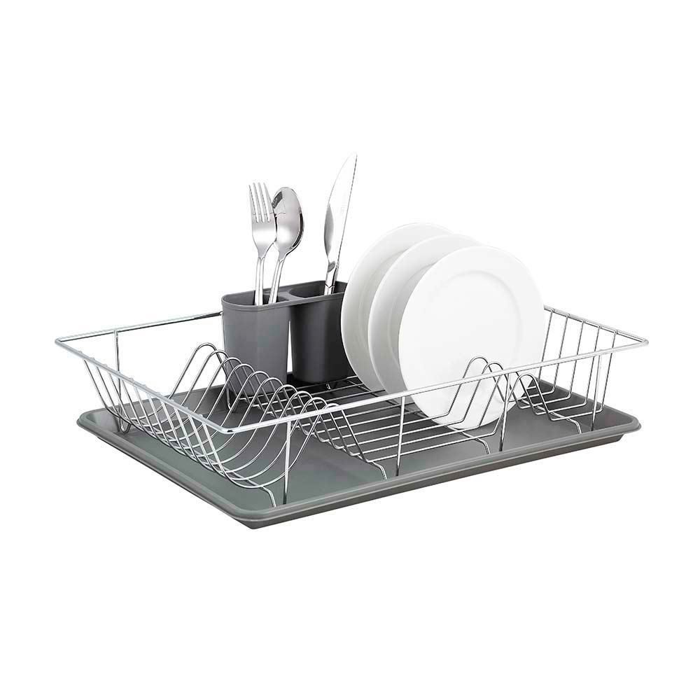 Escurridor de Platos Orange Dalia Gris Steely Brillante