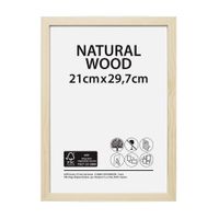Marco de Fotos Decorativo 21x29.7cm Madera Natural Orange