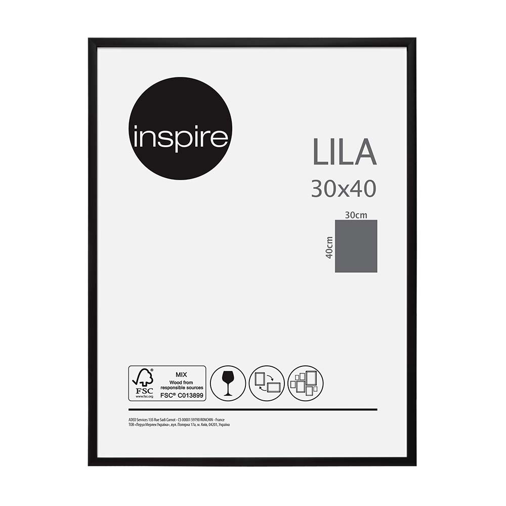 Marco de Foto Inspire Negro Lila 30x40cm