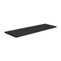 Repisa recta facility 1.5x30x120cm Negro Prat-K
