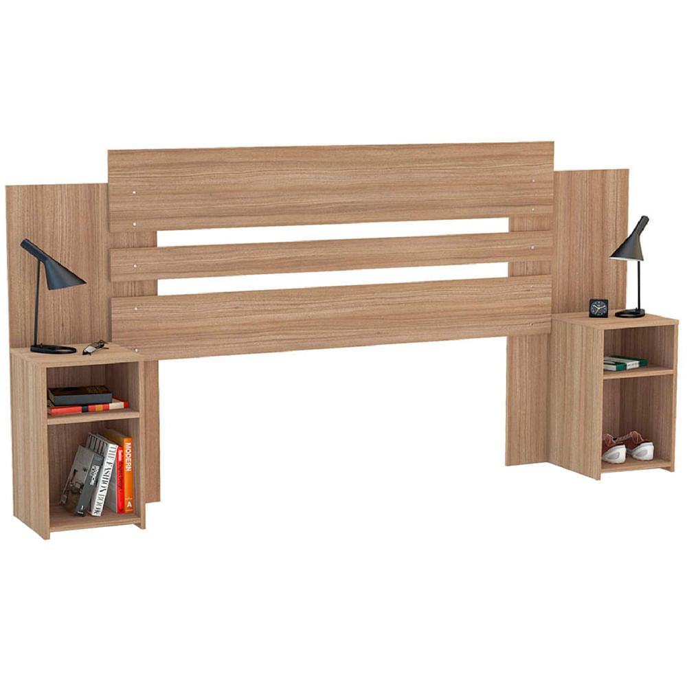 Cabecera + Veladores VIVA HOME Castaño