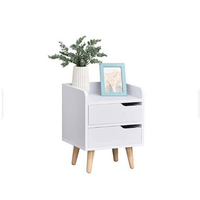 Velador Moderno blanco Marin Nacion Muebles