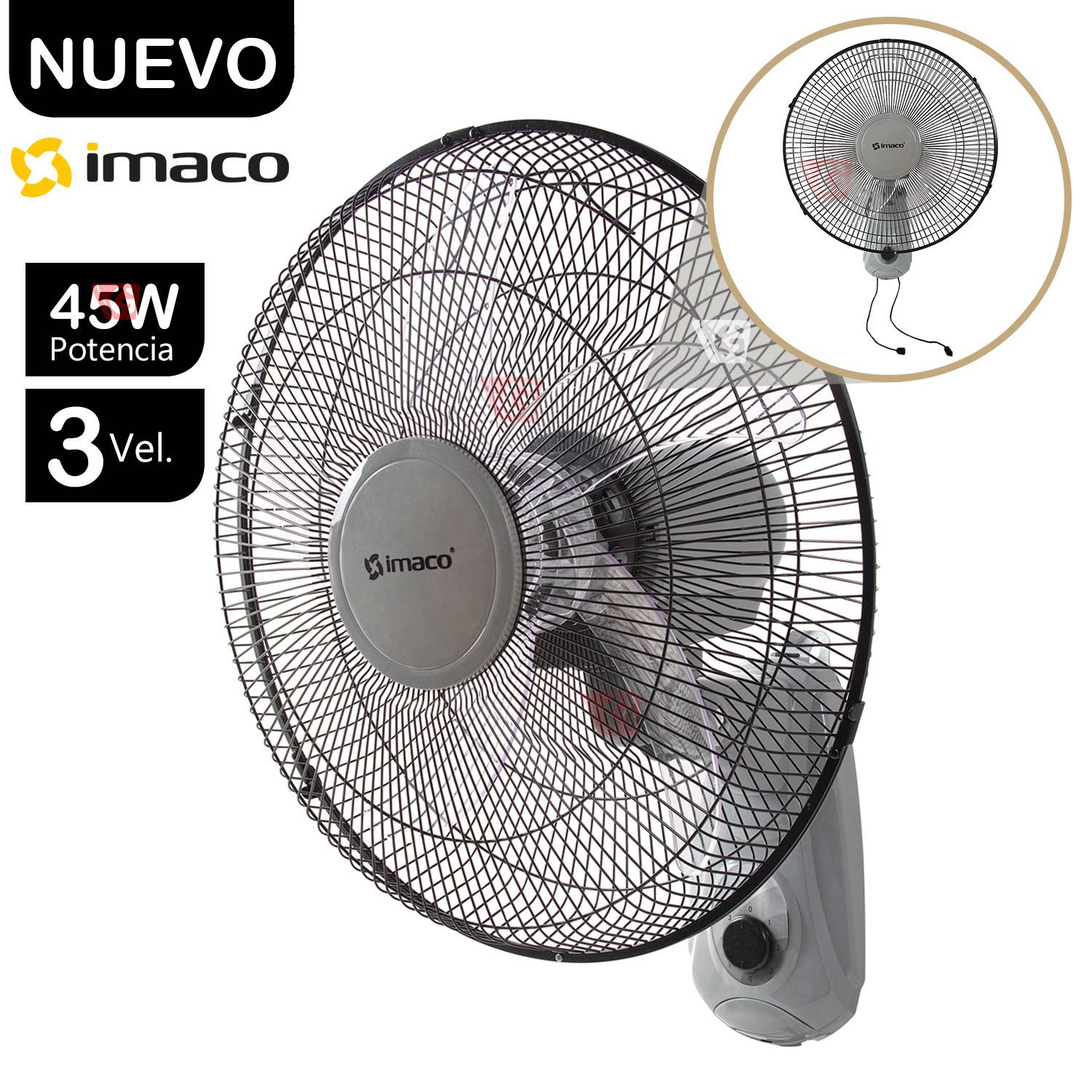 Ventilador de Pared con Aspas Acrílicas Imaco FW450 45W