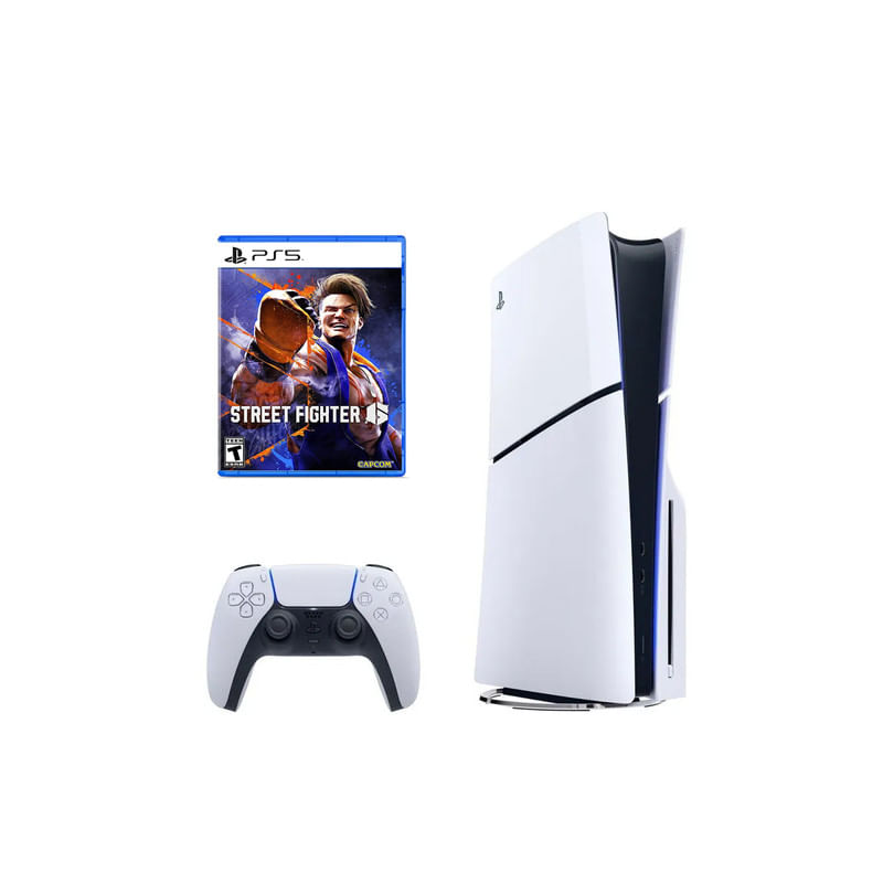 Consola Playstation 5 Slim Lectora de Discos + Street Fighter 6