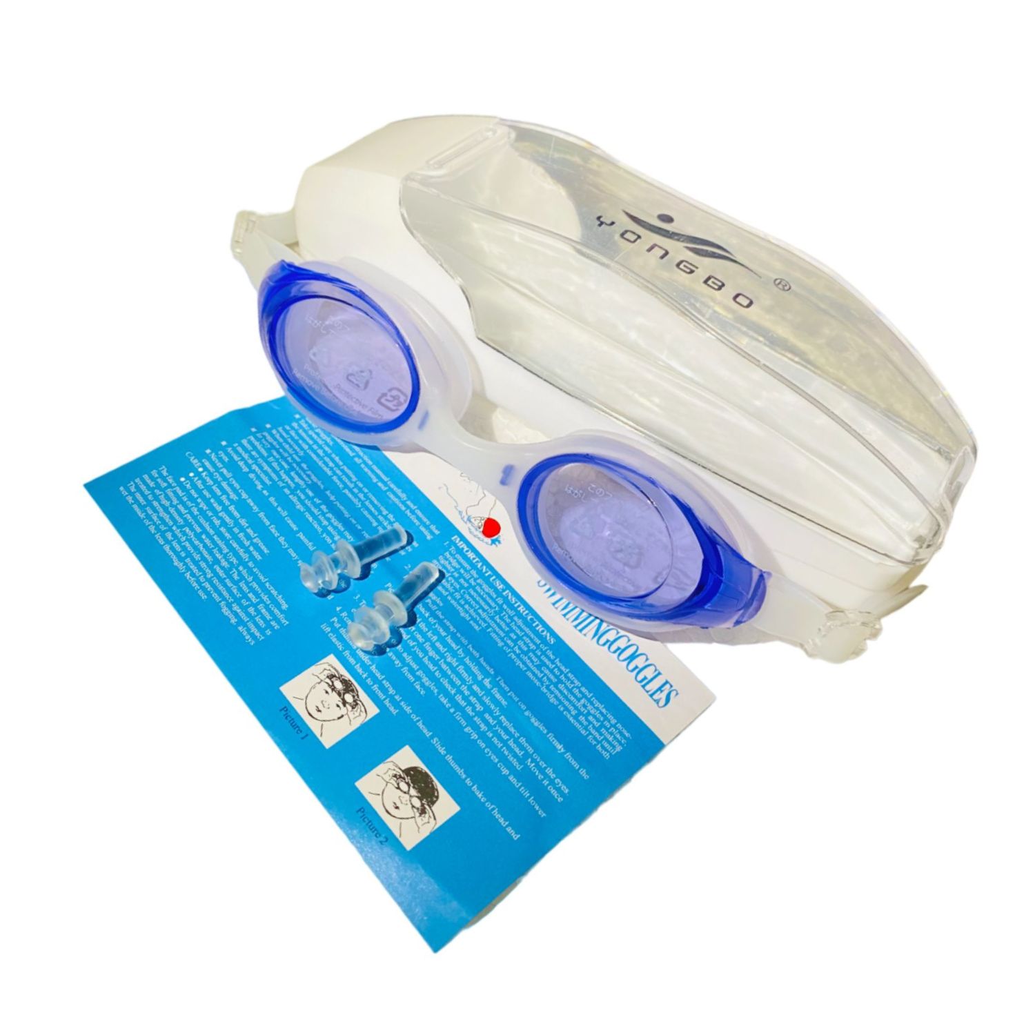 Lentes Natación Niño Tapones y Estuche Generico Mora