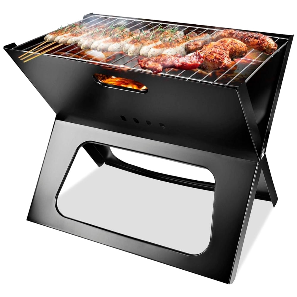 Parrilla a Carbón Barbacoa BBQ Asados Portátil Plegable 28P