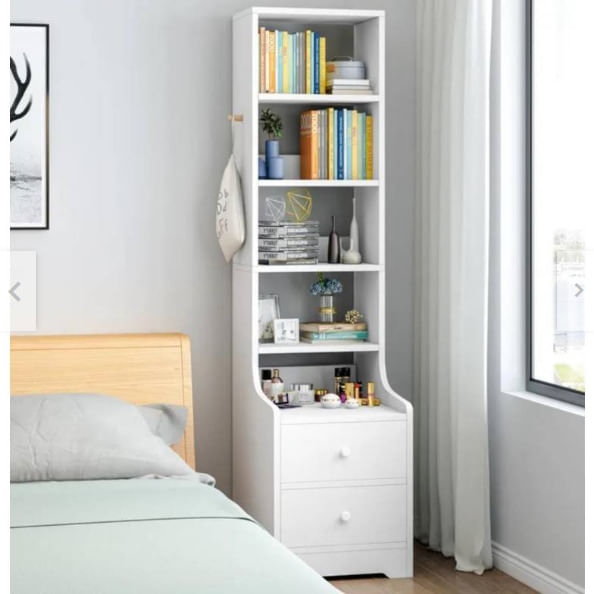 Velador con Estante Bambi Nacion Muebles