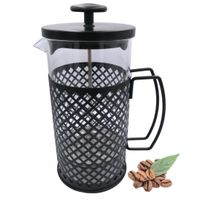 Cafetera Prensa Francesa 1 Lt Cuerpo Metalico Negro