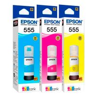 Tinta Epson T555 Colores Cyan Magenta Yellow Original