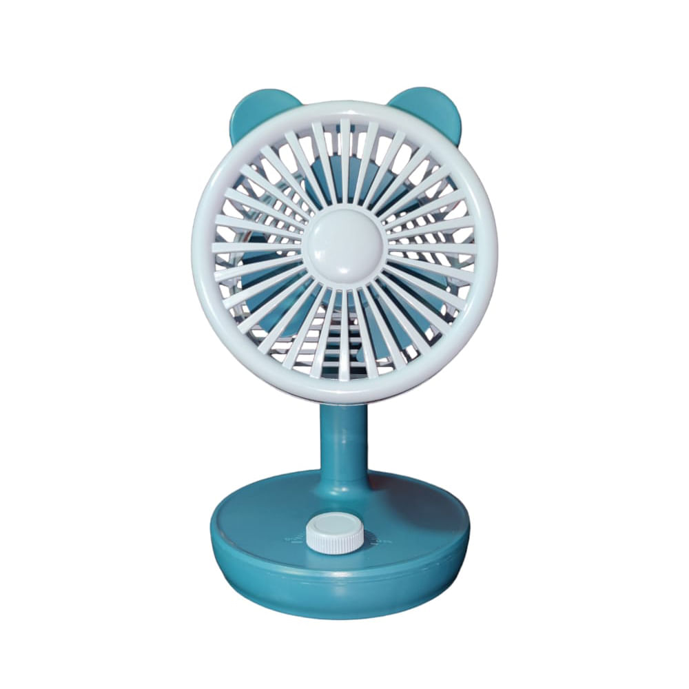 Ventilador Portátil Usb De Escritorio Mini Fan CS1309 Celeste