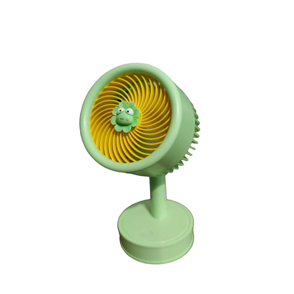 Mini Ventilador USB Portátil De Escritorio YASE YS-2256 Verde Animado