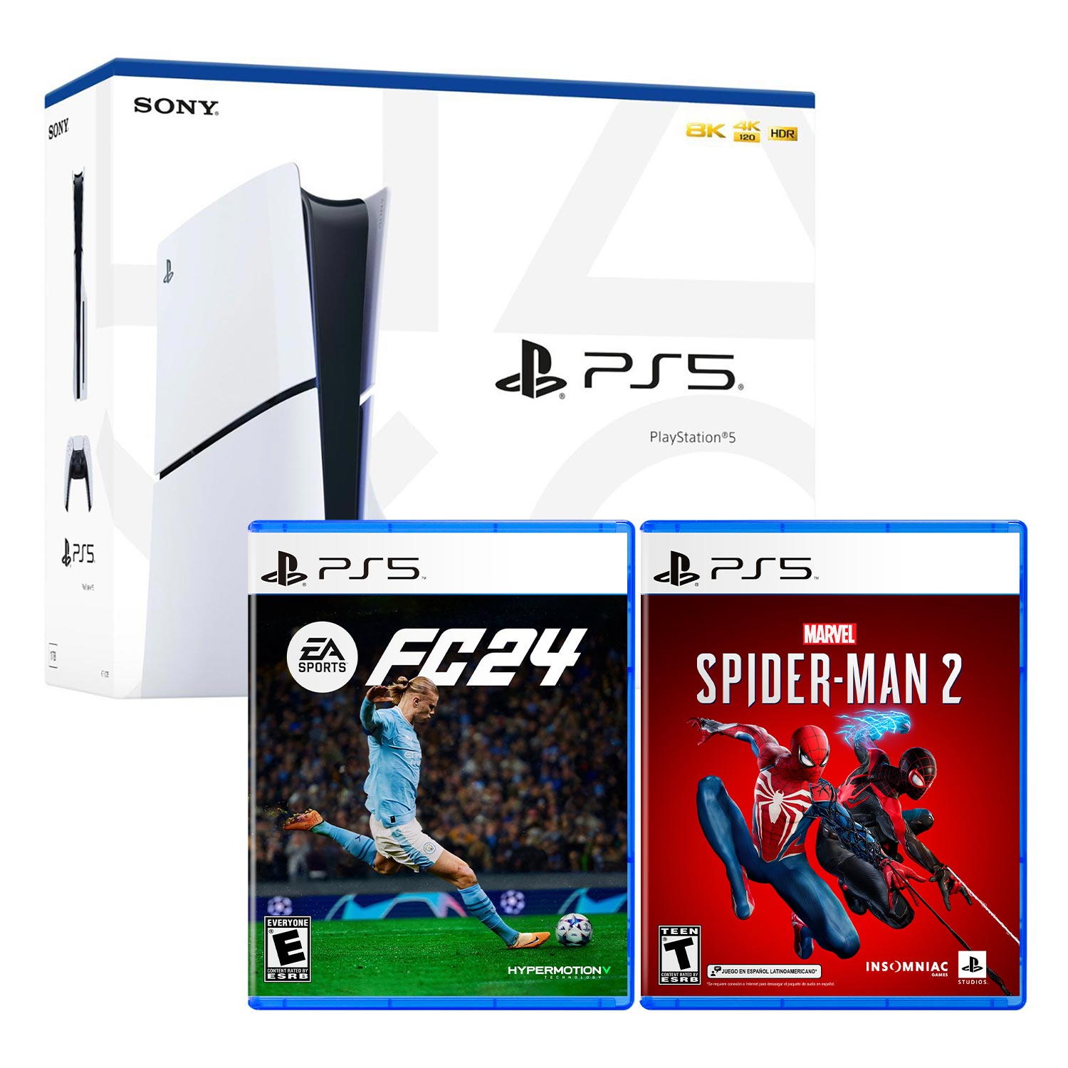 Consola Ps5 Slim Con Lector De Discos Spider Man 2 Ea Sp Knasta Perú