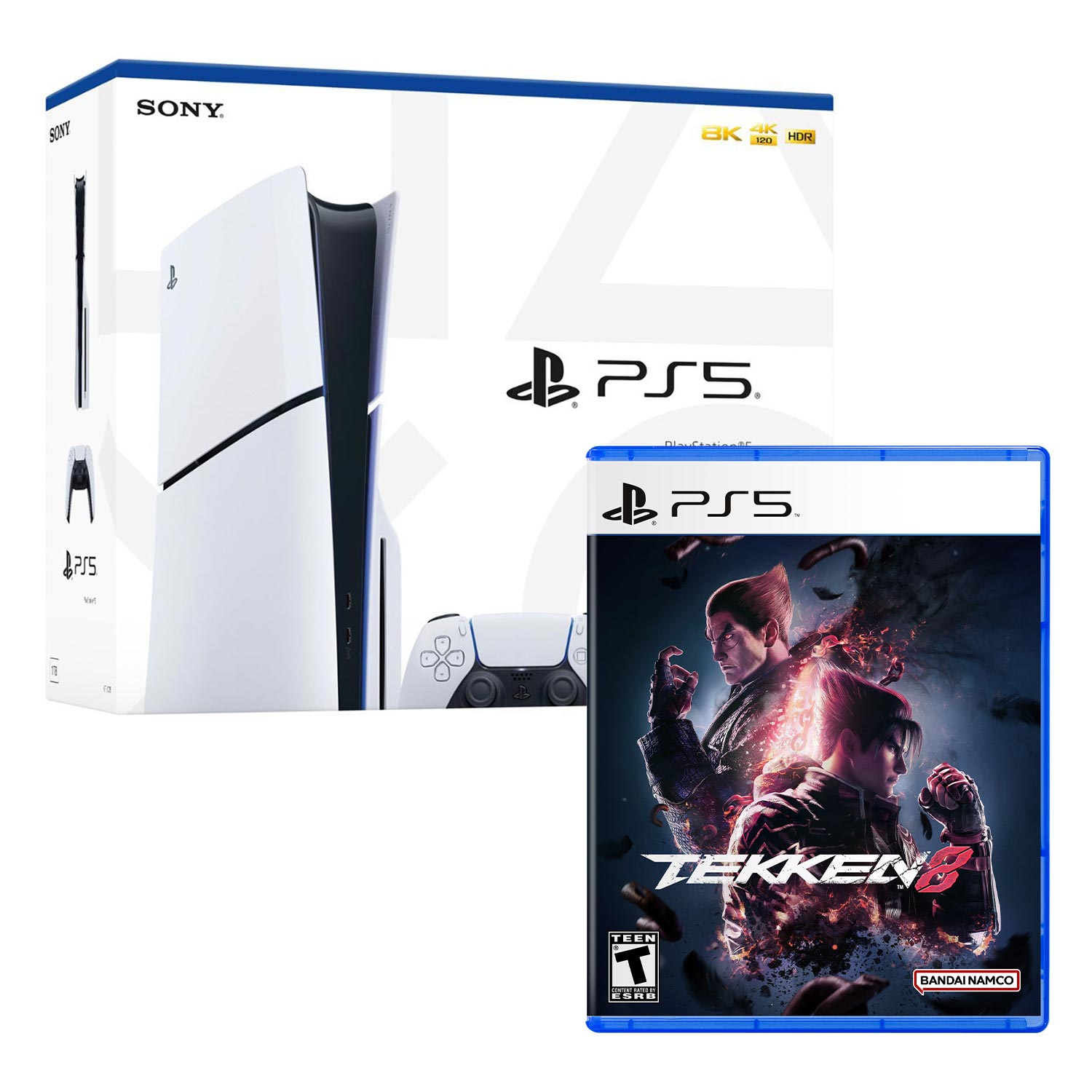 Consola Ps5 Slim Con Lector De Discos + Tekken 8