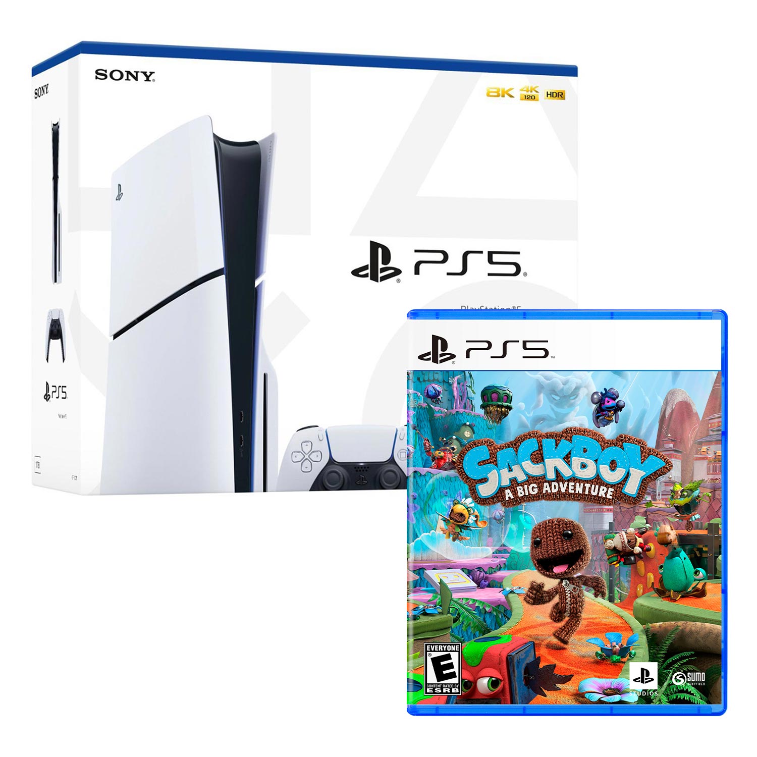 Consola Ps5 Slim Con Lector De Discos + Sackboy A Big Adventure
