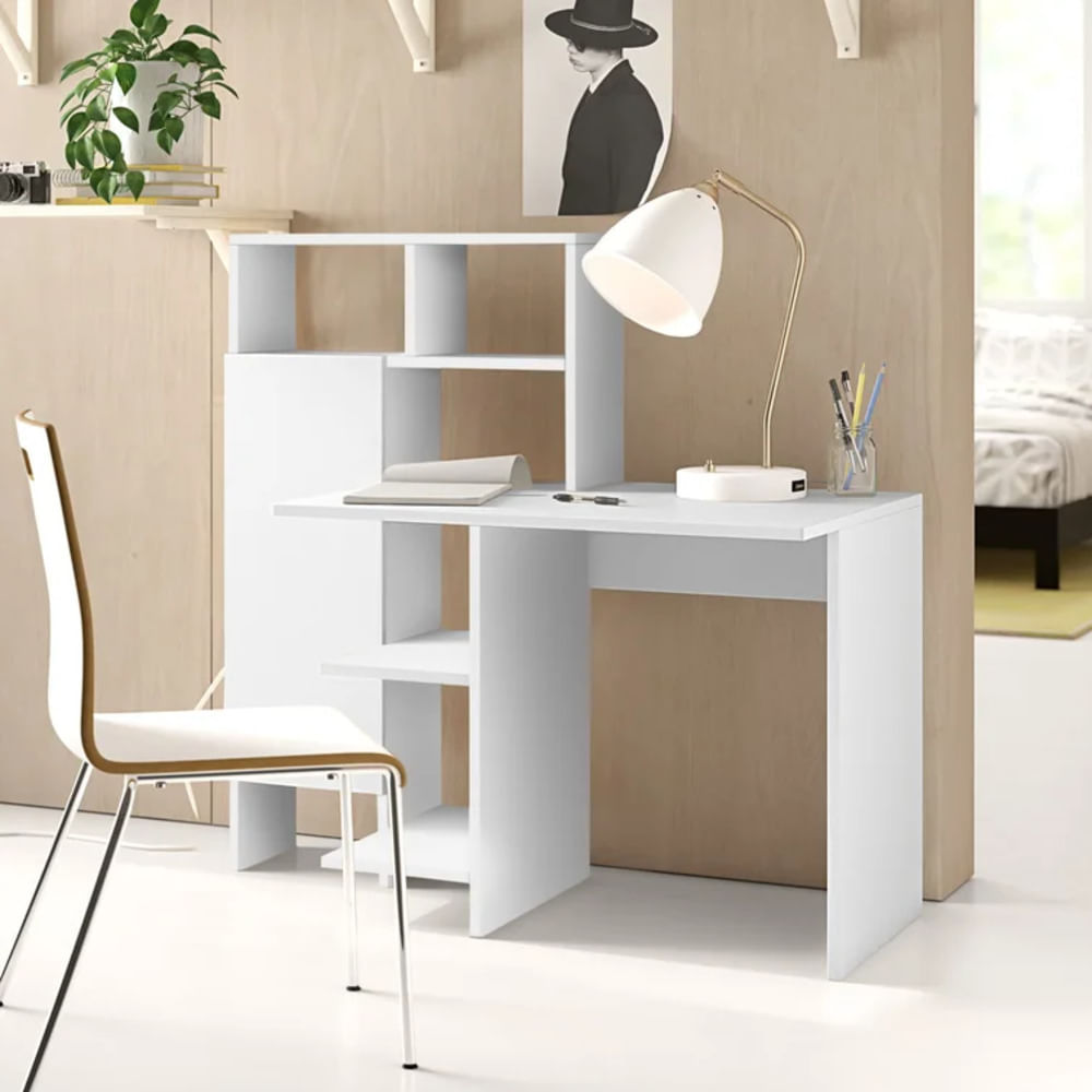 Escritorio Moderno Yuzuki Blanco R&R MUEBLES