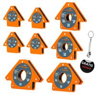 Escuadra magnética para soldar, 8 piezas, Truper