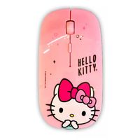 Mouse Inalámbrico Animado Kitty Rosado Con Padmouse Gratis