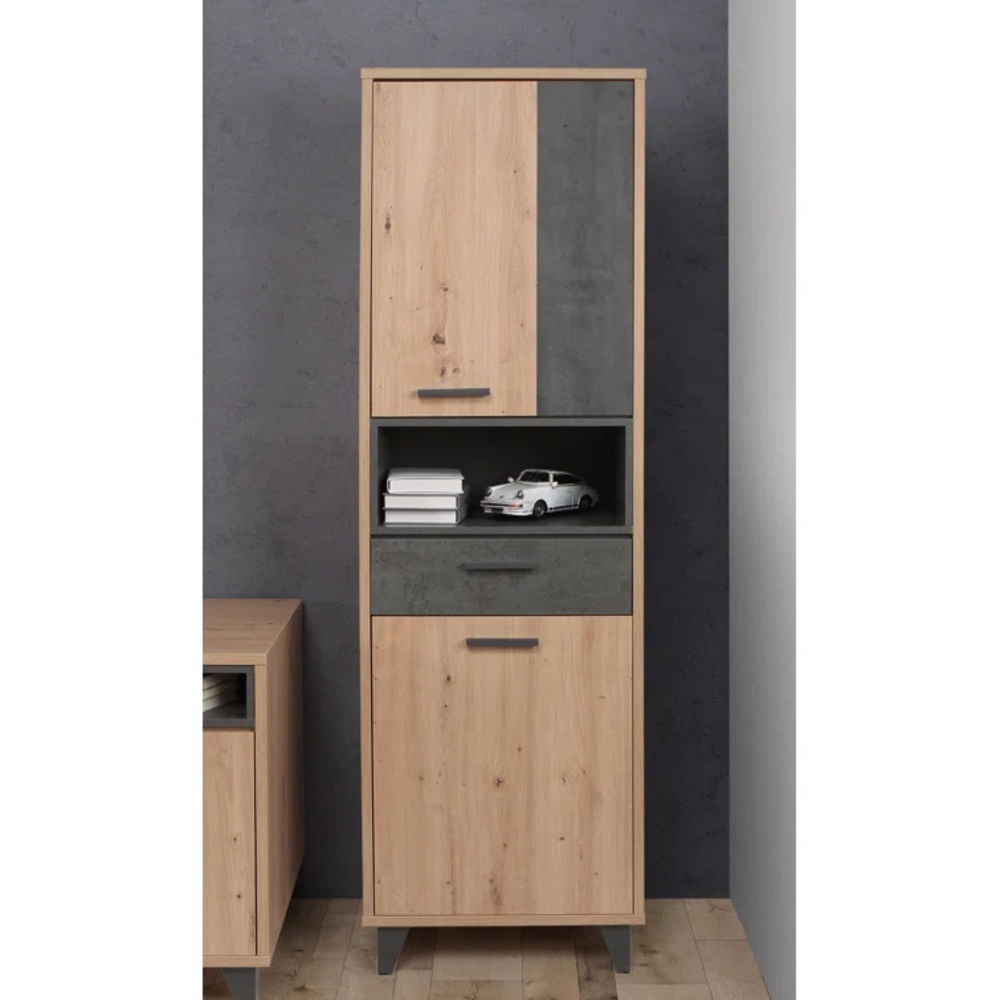 Mueble de Cocina Moderno Hinata Marrón y Negro R&R MUEBLES