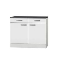 Mueble de Cocina Moderno Onoku Blanco y Negro R&R MUEBLES