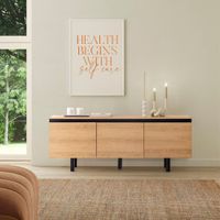 Mueble de TV Adana Duna con Negro de la Colección Minimalista Camil R&R MUEBLES