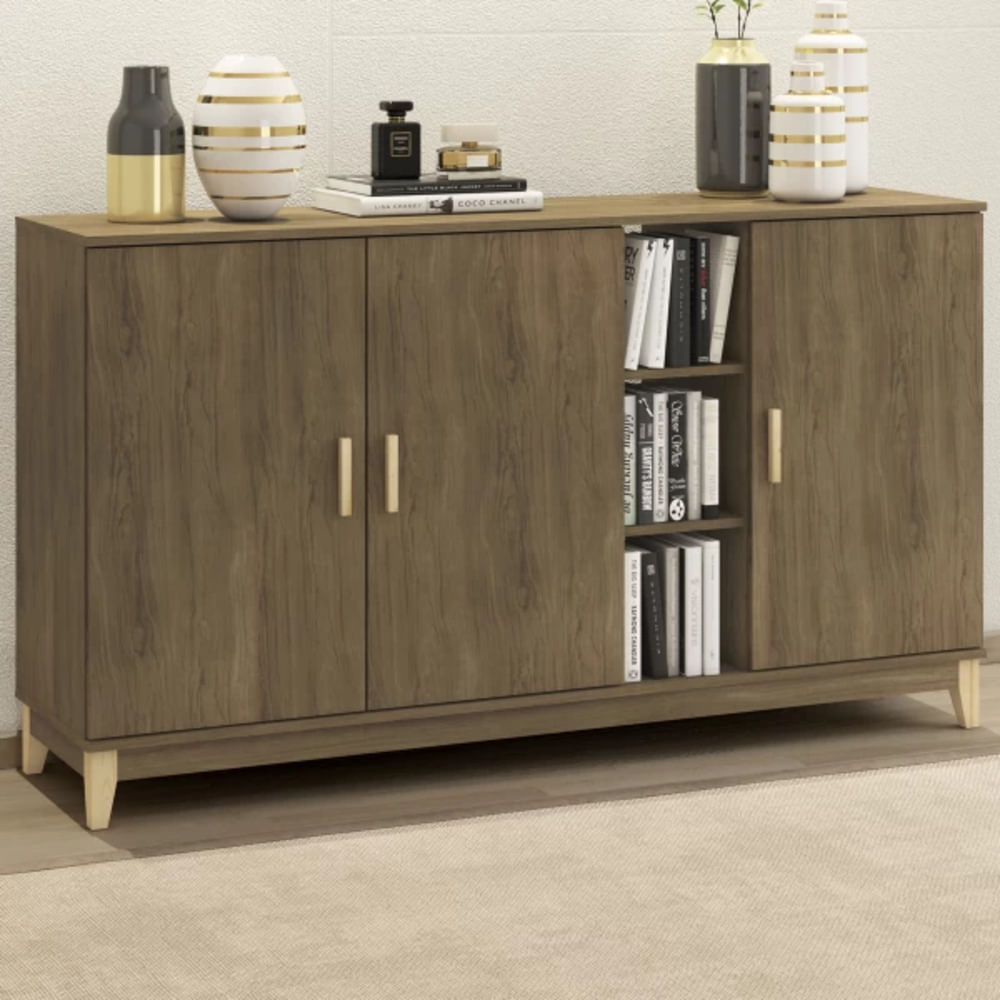 Aparador Largo Brooklyn color Marrón 3 puertas TU MESITA