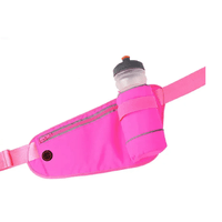 Canguro con Soporte para Botella Riñonera Rosado