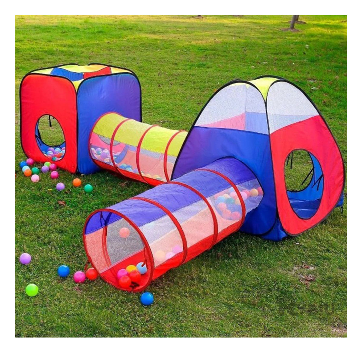 Carpa de Campo Amplia Poliester de Niños Multicolor