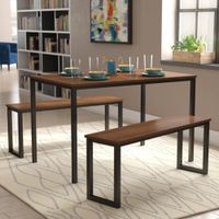 Juego de Comedor Moderno Nakao Marron R&R MUEBLES