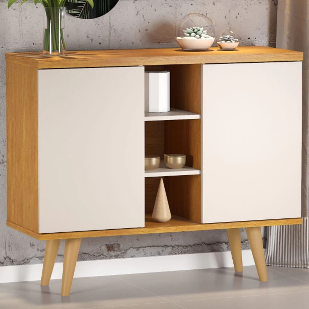 Aparador Multiusos Joker color Duna/Blanco 2 puertas TU MESITA