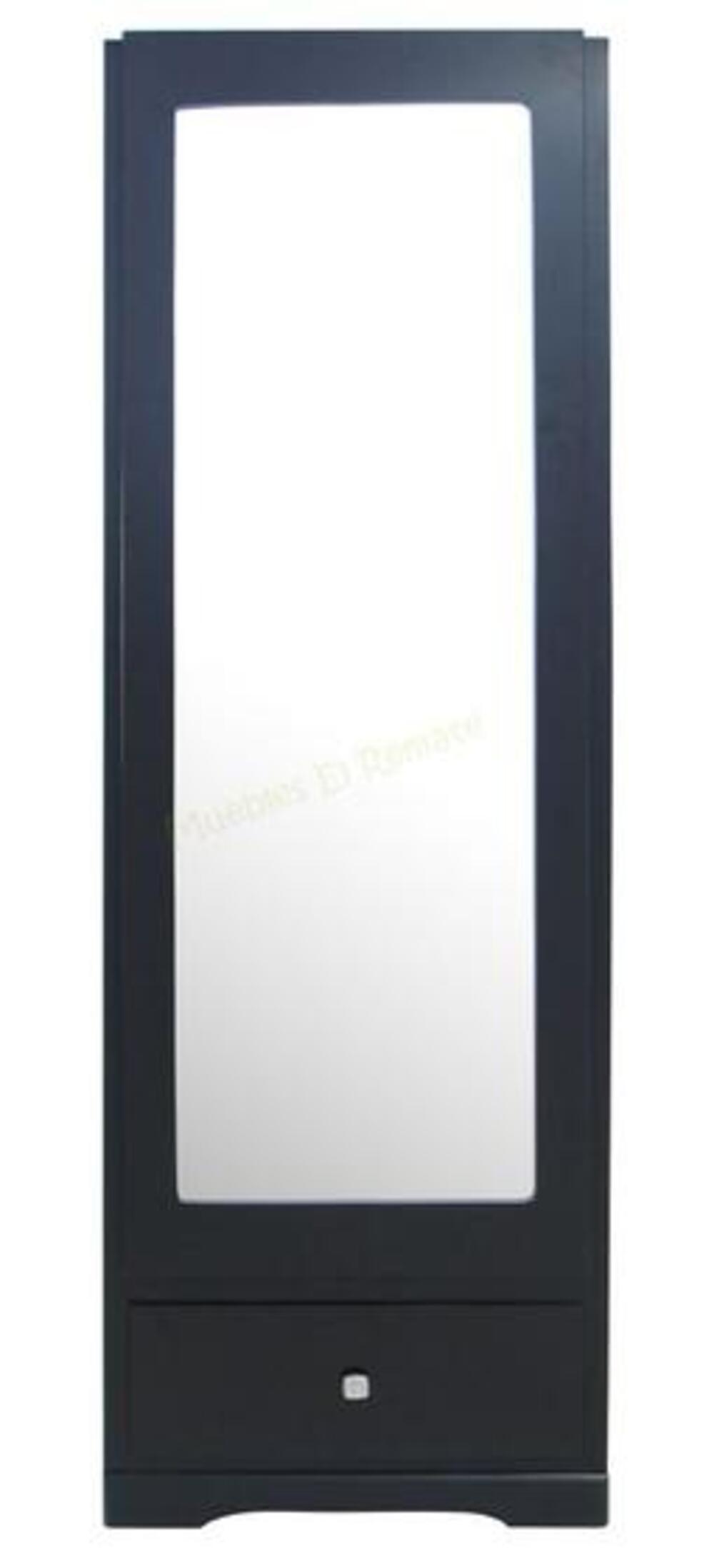 Armario Wendy con espejo deslizable color Negro TU MESITA