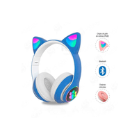 Audífonos Orejas de Gato Color Azul