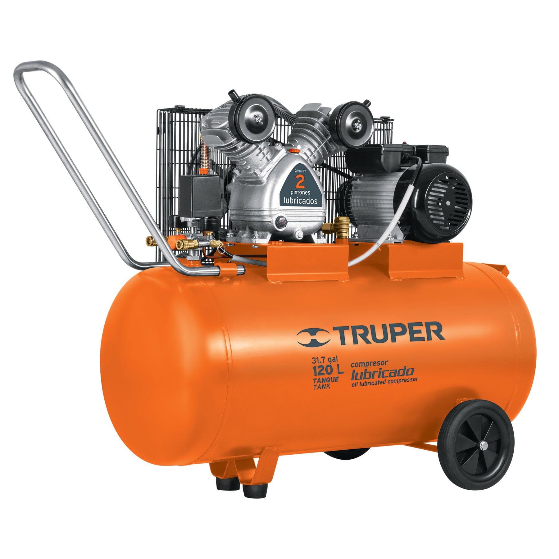 Compresora de Banda 120 Litros Horizontal Truper 102132