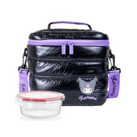 Lonchera Pyrex Kuromi Termica Negro + Taper 400ml - 300427