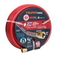 Manguera 5/8"" super reforzada 4 capas 25 m conexiones metal Truper 16039