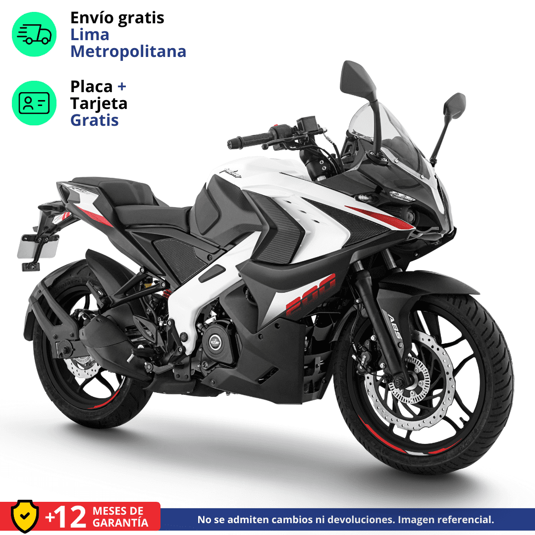 Moto Bajaj Pulsar RS 200  Blanco