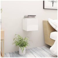 Velador Flotante Jossé Ventitas Home High Gloss Blanco