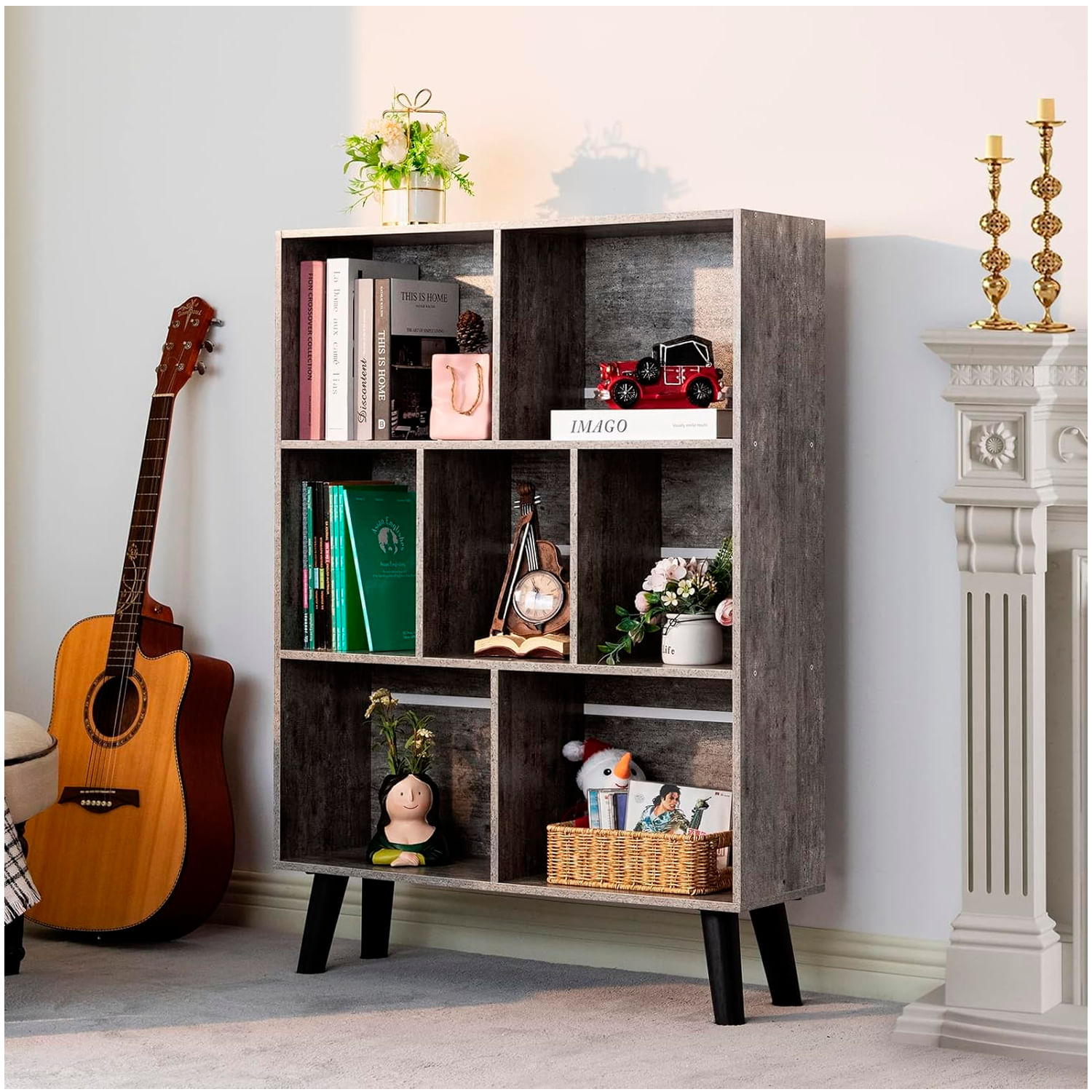 Librero VIntage Moniko Ventitas Home Olivo