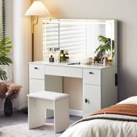 Tocador Moderno Yasuko Blanco R&R MUEBLES