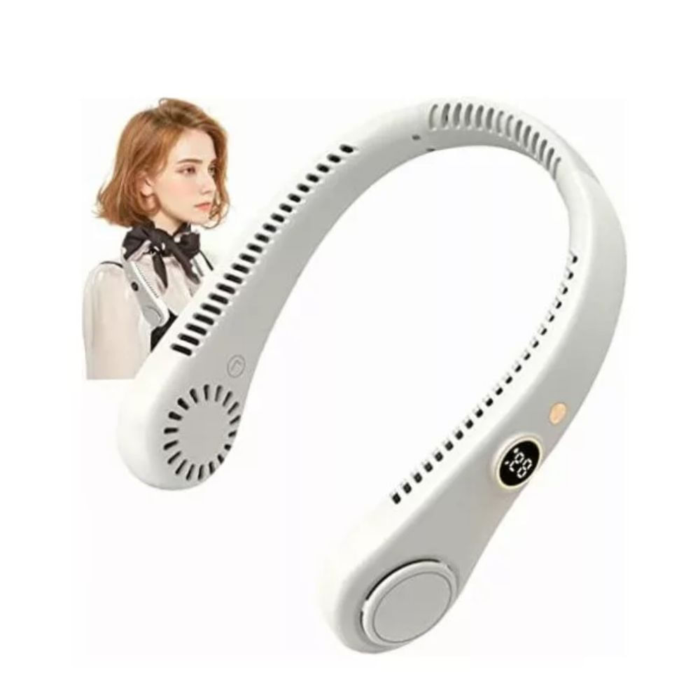 Ventilador de Cuello Portatil Premium Blanco Generico