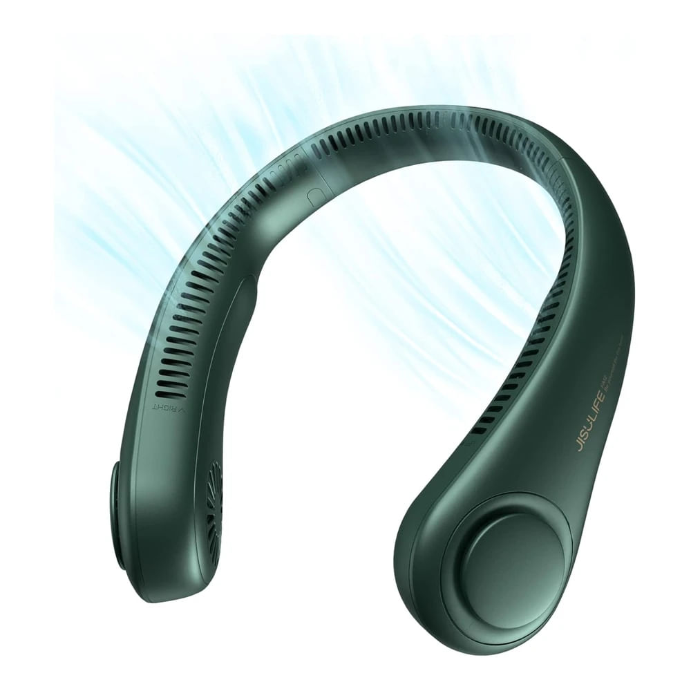 Ventilador de Cuello Portátil Sin Cuchillas 4000 Man con Pilas de 3 Velocidades