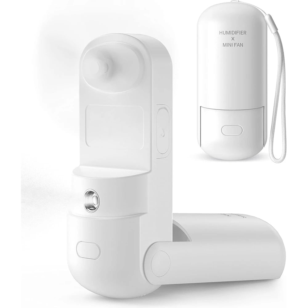 Ventilador de Mano Honhey 3 En 1 con Batería Recargable Y 3 Velocidades Ajustables